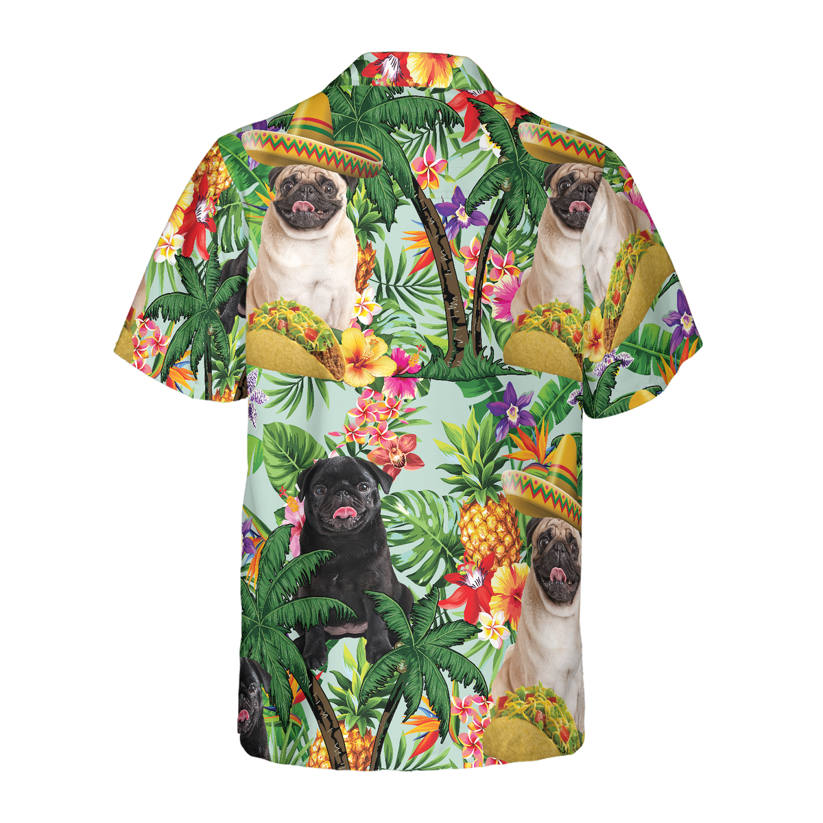 litzzy Pug Hawaiian Shirt, Tropical Summer, Tropical Fruit, Pug Are Ready For Summer Aloha Shirt For Men, Women - Perfect Gift For Pug Lover, dog hawaiian shirt Hawaii Shirt   