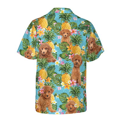 litzzy Poodle Hawaiian Shirt, Pineapple Poodle Lover Aloha Shirt For Men, Women - Perfect Gift For Poodle Lovers, dog hawaiian shirt Hawaii Shirt   