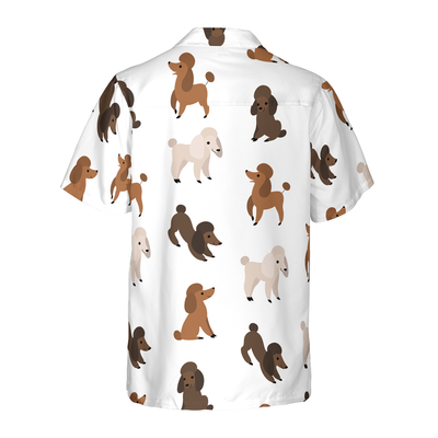 litzzy Poodle Hawaiian Shirt, Puppies Run Around Poodle Aloha Shirt For Men, Women - Perfect Gift For Poodle Lovers, dog hawaiian shirt Hawaii Shirt   