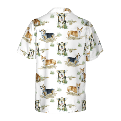 litzzy Corgi Hawaiian Shirt, Smiling Corgi Aloha Shirt For Men, Women - Perfect Gift For Corgi Lovers, dog hawaiian shirt Hawaii Shirt   