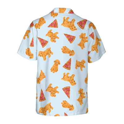 litzzy Poodles Hawaiian Shirt, Pizza And Cute Poodles Aloha Shirt For Men, Women - Perfect Gift For Poodle Lovers, dog hawaiian shirt Hawaii Shirt   