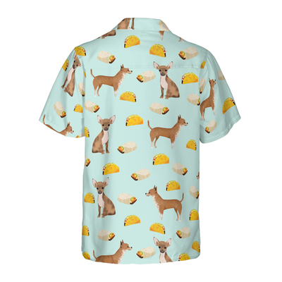 litzzy Chihuahua Hawaiian Shirt, Tacos Burritos Chihuahua Dog Aloha Shirt For Men, Women - Perfect Gift For Chihuahua Lovers, dog hawaiian shirt Hawaii Shirt   