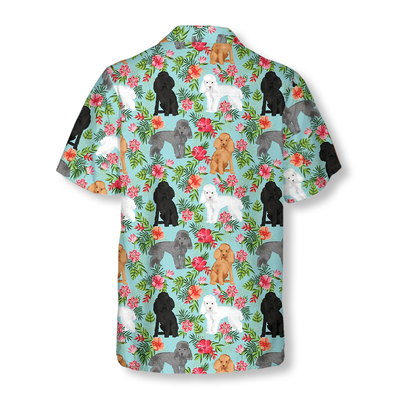 litzzy Poodle Hawaiian Shirt, Tropical Flowers Aloha Shirt For Men, Women - Perfect Gift For Poodle Lovers, dog hawaiian shirt Hawaii Shirt   