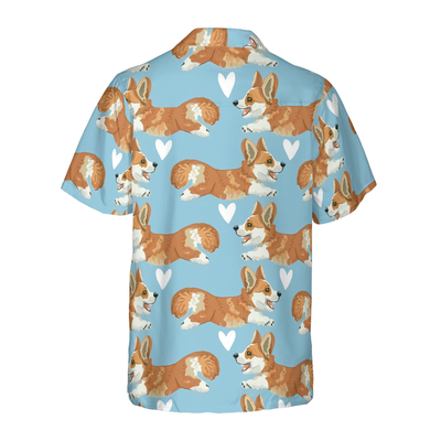 litzzy Corgi Hawaiian Shirt, Flying Corgi Blue Aloha Shirt For Men, Women - Perfect Gift For Corgi Lovers, dog hawaiian shirt Hawaii Shirt   