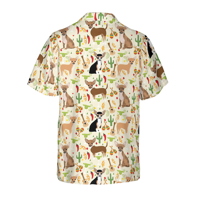 litzzy Chihuahua Hawaiian Shirt, Fiesta Chihuahua And Margaritas Celebration Aloha Shirt For Men, Women - Perfect Gift For Chihuahua Lovers, dog hawaiian shirt Hawaii Shirt   