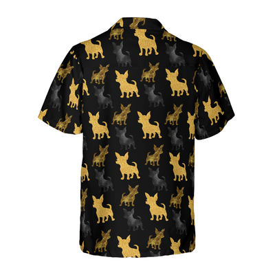 litzzy Chihuahua Hawaiian Shirt, Golden Chihuahua Aloha Shirt For Men, Women - Perfect Gift For Chihuahua Lovers, dog hawaiian shirt Hawaii Shirt   