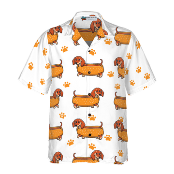 litzzy Dachshund Hawaiian Shirt, Real Hotdog Dachshund Aloha Shirt For Men, Women - Perfect Gift For Dachshund Lovers, dog hawaiian shirt Hawaii Shirt   