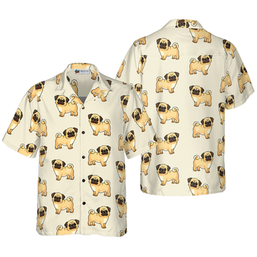 litzzy Pug Hawaiian Shirt, Cute Pug Aloha Shirt For Men, Women - Perfect Gift For Pug Lover, dog hawaiian shirt Hawaii Shirt   