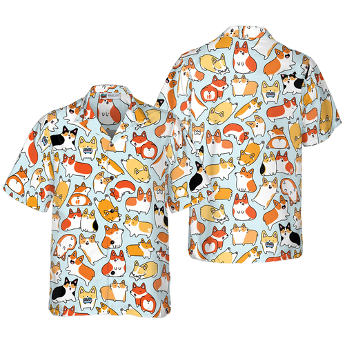 litzzy Corgi Hawaiian Shirt, Corgi World Aloha Shirt For Men, Women - Perfect Gift For Corgi Lover, dog hawaiian shirt Hawaii Shirt   