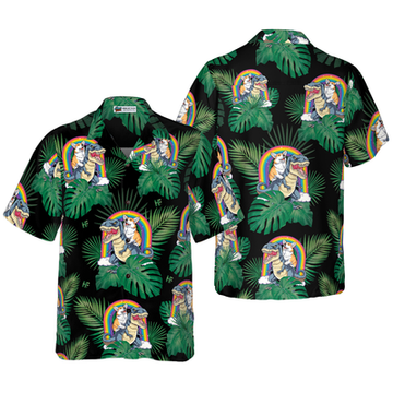 litzzy Corgi The Predator Hawaiian Shirt, Corgi Aloha Shirt For Men, Women - Perfect Gift For Corgi Lovers, dog hawaiian shirt Hawaii Shirt   