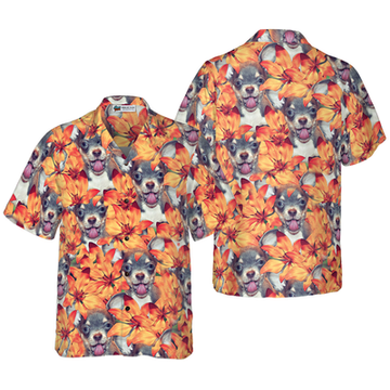 litzzy Chihuahua Hawaiian Shirt, Chihuahua Puppies, Summer Flowers Aloha Shirt For Men, Women - Perfect Gift For Chihuahua Lovers, dog hawaiian shirt Hawaii Shirt   