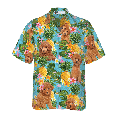 litzzy Poodle Hawaiian Shirt, Pineapple Poodle Lover Aloha Shirt For Men, Women - Perfect Gift For Poodle Lovers, dog hawaiian shirt Hawaii Shirt   
