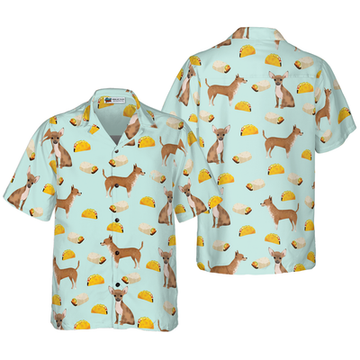 litzzy Chihuahua Hawaiian Shirt, Tacos Burritos Chihuahua Dog Aloha Shirt For Men, Women - Perfect Gift For Chihuahua Lovers, dog hawaiian shirt Hawaii Shirt   