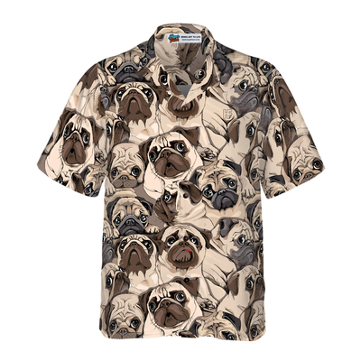 litzzy Pug Hawaiian Shirt, Pug Is My Life Aloha Shirt For Men, Women - Perfect Gift For Pug Lovers, dog hawaiian shirt Hawaii Shirt   