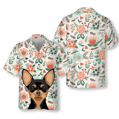 litzzy Chihuahua Hawaiian Shirt, Chihuahua Lover, Happiness Is Chihuahua Kisses Aloha Shirt For Men, Women - Perfect Gift For Chihuahua Lovers, dog hawaiian shirt Hawaii Shirt   