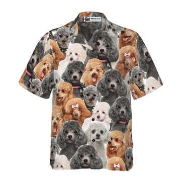 litzzy Poodles Hawaiian Shirt, Poodles In Different Colors Aloha Shirt For Men, Women - Perfect Gift For Poodle Lovers, dog hawaiian shirt Hawaii Shirt   