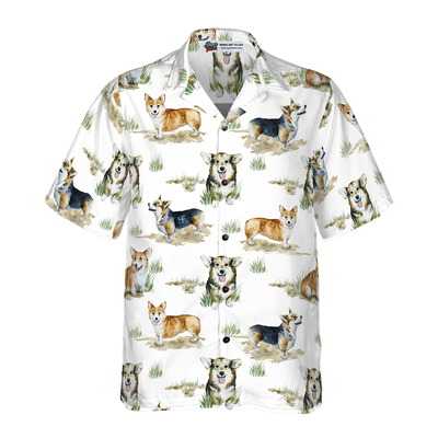 litzzy Corgi Hawaiian Shirt, Smiling Corgi Aloha Shirt For Men, Women - Perfect Gift For Corgi Lovers, dog hawaiian shirt Hawaii Shirt   