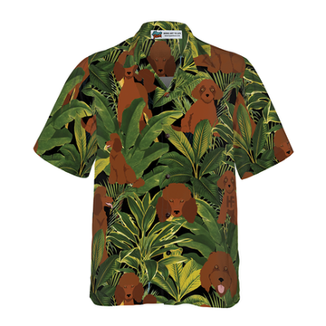 litzzy Poodle Hawaiian Shirt, Tropical Summer Poodle Aloha Shirt For Men, Women - Perfect Gift For Poodle Lovers, dog hawaiian shirt Hawaii Shirt   