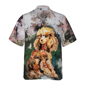 litzzy Poodle Hawaiian Shirt, Poodle Painting Aloha Shirt For Men, Women - Perfect Gift For Poodle Lovers, dog hawaiian shirt Hawaii Shirt   
