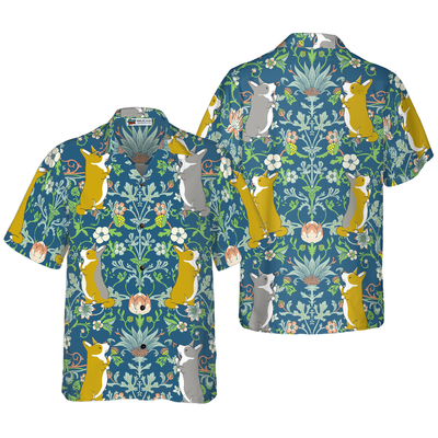 litzzy Corgi Hawaiian Shirt, The Magical Forest Corgi Aloha Shirt For Men, Women - Perfect Gift For Corgi Lovers, dog hawaiian shirt Hawaii Shirt   