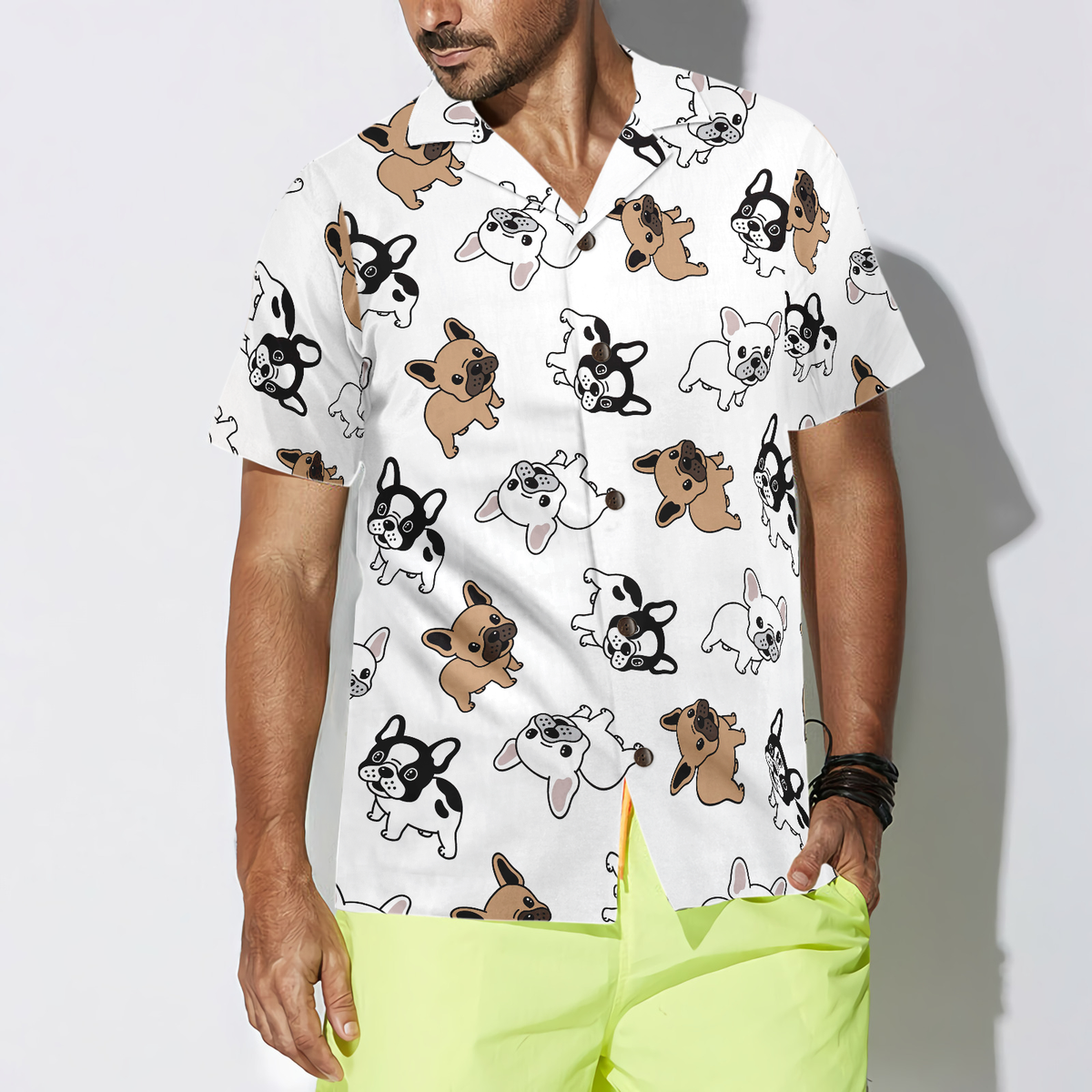 litzzy Bulldog Hawaiian Shirt, Funny French Bulldog Aloha Shirt For Men, Women - Perfect Gift For Bulldog Lover, dog hawaiian shirt Hawaii Shirt   