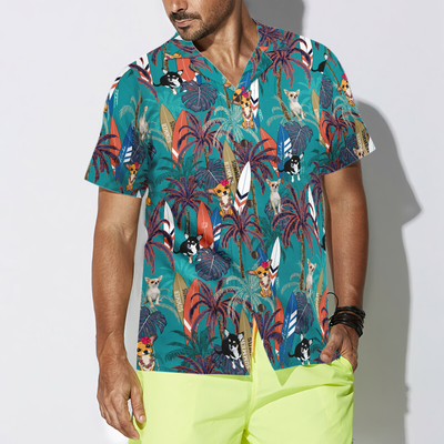 litzzy Chihuahua Hawaiian Shirt, Chihuahua Surfboard, Palm Tree Aloha Shirt For Men, Women - Perfect Gift For Chihuahua Lovers, dog hawaiian shirt Hawaii Shirt   