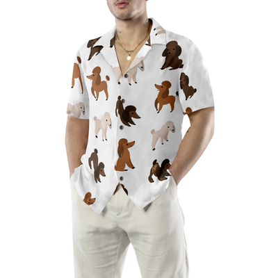 litzzy Poodle Hawaiian Shirt, Puppies Run Around Poodle Aloha Shirt For Men, Women - Perfect Gift For Poodle Lovers, dog hawaiian shirt Hawaii Shirt   