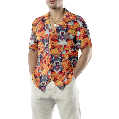 litzzy Chihuahua Hawaiian Shirt, Chihuahua Puppies, Summer Flowers Aloha Shirt For Men, Women - Perfect Gift For Chihuahua Lovers, dog hawaiian shirt Hawaii Shirt   
