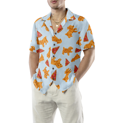 litzzy Poodles Hawaiian Shirt, Pizza And Cute Poodles Aloha Shirt For Men, Women - Perfect Gift For Poodle Lovers, dog hawaiian shirt Hawaii Shirt   