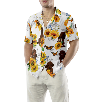 litzzy Poodle Hawaiian Shirt, Poodle Lover, Sunflowers Aloha Shirt For Men, Women - Perfect Gift For Poodle Lovers, dog hawaiian shirt Hawaii Shirt   