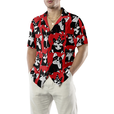 litzzy Bulldog Hawaiian Shirt, Funny Bulldog, Red French Bulldog Aloha Shirt For Men, Women - Perfect Gift For Bulldog Lovers, dog hawaiian shirt Hawaii Shirt   