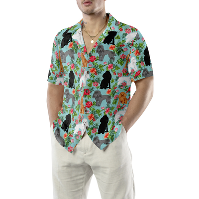 litzzy Poodle Hawaiian Shirt, Tropical Flowers Aloha Shirt For Men, Women - Perfect Gift For Poodle Lovers, dog hawaiian shirt Hawaii Shirt   