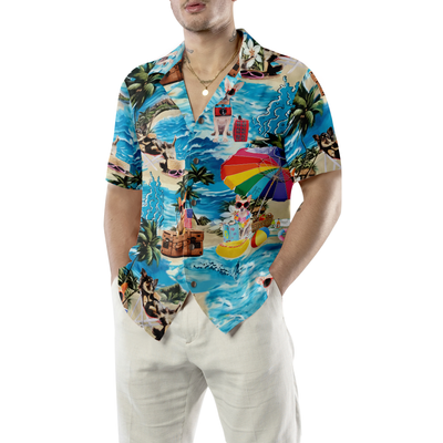 litzzy Chihuahua Hawaiian Shirt, Funny Chihuahua, Blue Beach Aloha Shirt For Men, Women - Perfect Gift For Chihuahua Lovers, dog hawaiian shirt Hawaii Shirt   