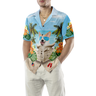 litzzy Corgi Hawaiian Shirt, Corgi Wear Sunglasses Aloha Shirt For Men, Women - Perfect Gift For Corgi Lovers, dog hawaiian shirt Hawaii Shirt   