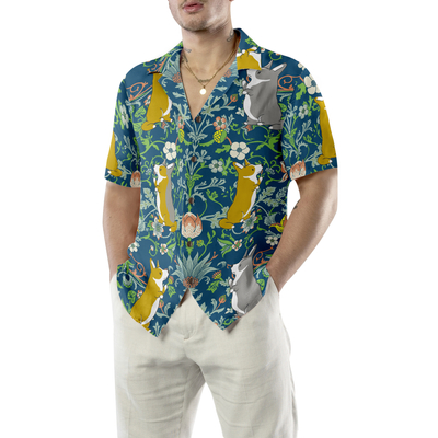 litzzy Corgi Hawaiian Shirt, The Magical Forest Corgi Aloha Shirt For Men, Women - Perfect Gift For Corgi Lovers, dog hawaiian shirt Hawaii Shirt   