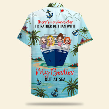 litzzy Personalized Cruising Friends Hawaiian Shirt - There's Nowhere Else Than With My Besties Fol8-Vd1 Hawaiian Shirt For Men, Woman, Litzzy Aloha Shirt Hawaiian Shirt   
