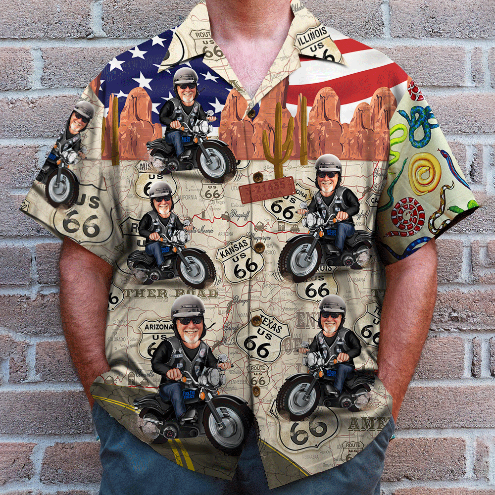litzzy Custom Biker Shirt and Shorts - Happy Old Biker Hawaiian Shirt For Men, Woman, Litzzy Aloha Shirt Hawaii Shirt   