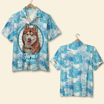 litzzy Custom Photo - Dog Lover Hawaiian Shirt - Floral Pattern 03 Hawaiian Shirt For Men, Woman, Litzzy Aloha Shirt Hawaii Shirt   