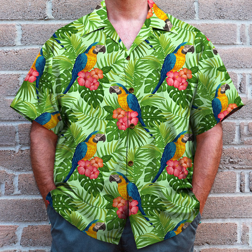 litzzy Parrot Hawaiian Shirt, Aloha Shirt, It's 5 O'clock Somewhere, Gift For Summer Hawaiian Shirt For Men, Woman, Litzzy Aloha Shirt Hawaii Shirt   