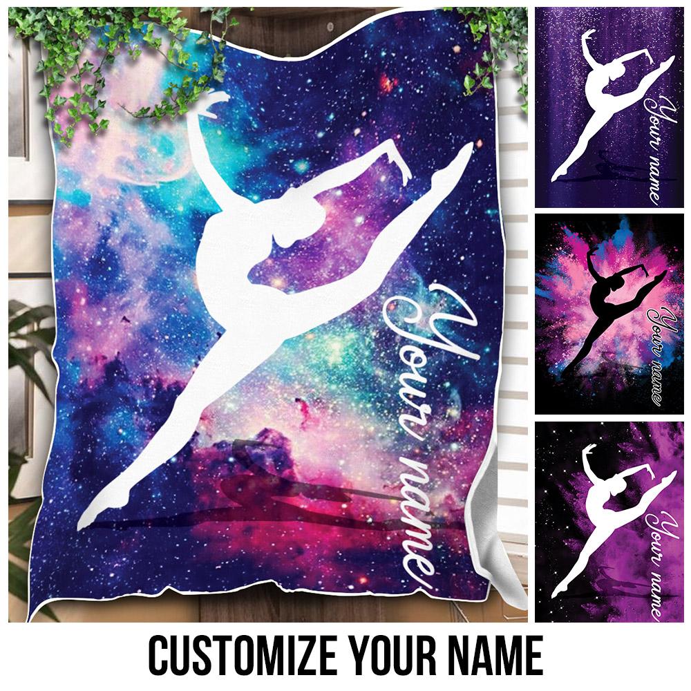 litzzy Personalized Gymnastic Fleece Blanket - Tlno1311202 Quilt Blanket CUSTOM COLOR 50 X 60 