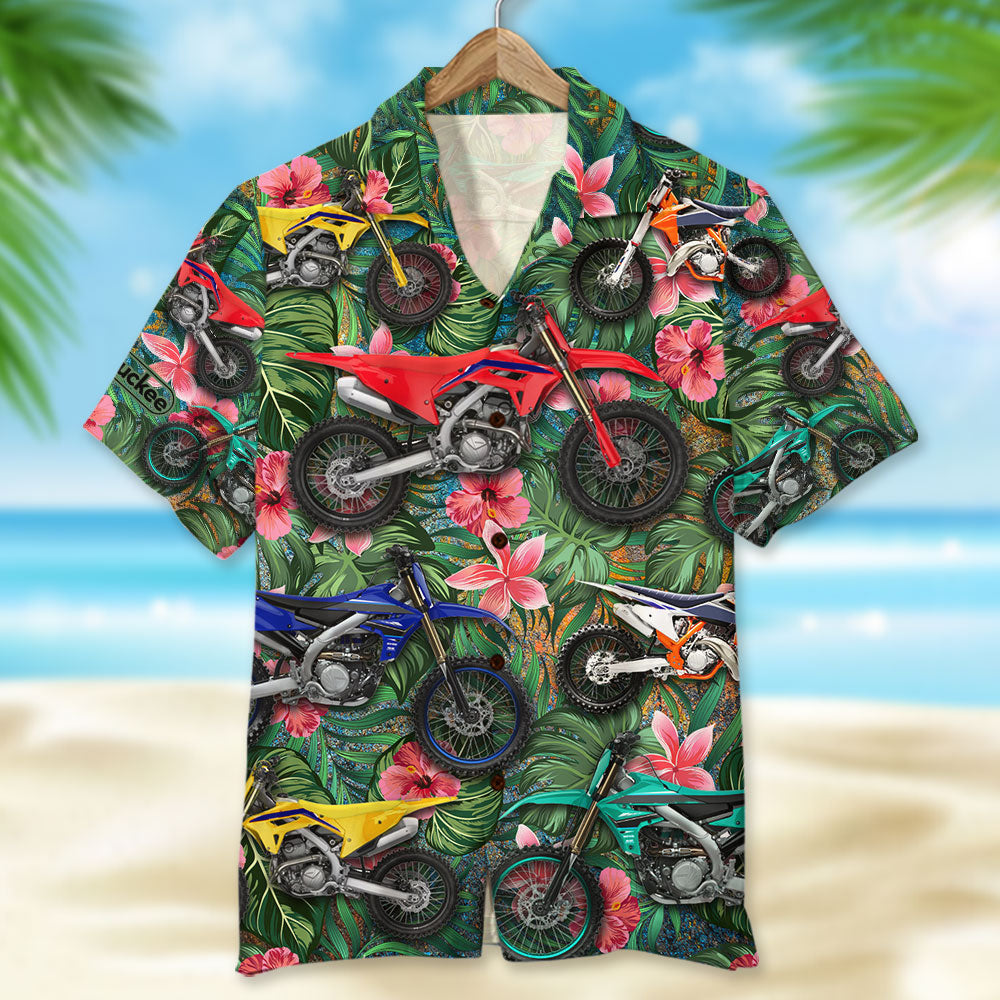 litzzy Motocross Hawaiian Shirt, Aloha Shirt, Flower Pattern Hawaiian Shirt For Men, Woman, Litzzy Aloha Shirt Hawaii Shirt   