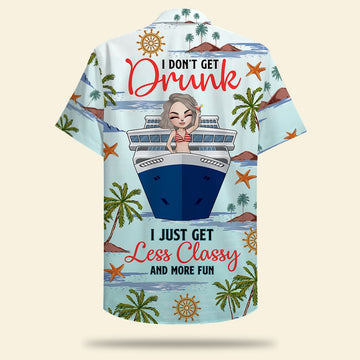 litzzy Personalized Cruising Girl Hawaiian Shirt - Drunk Less Classy and More Fun Hawaiian Shirt For Men, Woman, Litzzy Aloha Shirt Hawaiian Shirt   