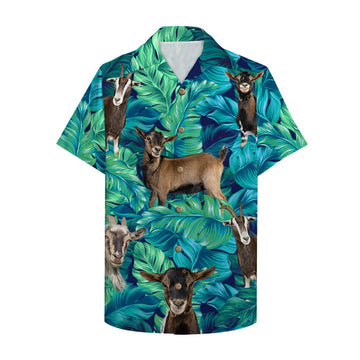 litzzy Farmer Goat Hawaiian Shirt, Aloha Shirt with goat pattern Hawaiian Shirt For Men, Woman, Litzzy Aloha Shirt Hawaii Shirt   