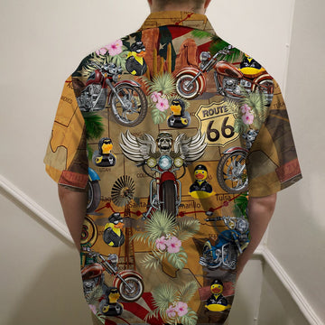 litzzy Motorcycle rubber duckie Hawaiian Shirt, Aloha Shirt Hawaiian Shirt For Men, Woman, Litzzy Aloha Shirt Hawaii Shirt   