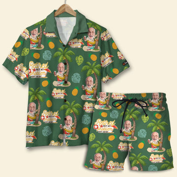 litzzy Retired Not My Problem Anymore, Custom Photo Hawaiian Shirt and Men Beach Shorts, Retirement Gifts for Dad Hawaiian Shirt For Men, Woman, Litzzy Aloha Shirt Hawaiian Shirt   