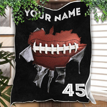 litzzy Personalized Torn Fb Fleece Blanket - Tlno0511204 Quilt Blanket 50x60  