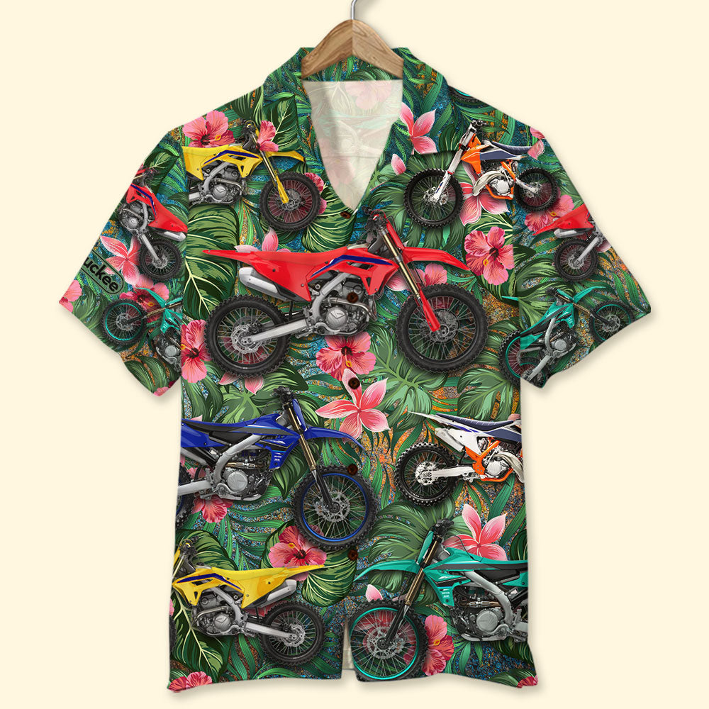 litzzy Motocross Hawaiian Shirt, Aloha Shirt, Flower Pattern Hawaiian Shirt For Men, Woman, Litzzy Aloha Shirt Hawaii Shirt   