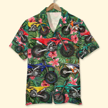 litzzy Motocross Hawaiian Shirt, Aloha Shirt, Flower Pattern Hawaiian Shirt For Men, Woman, Litzzy Aloha Shirt Hawaii Shirt   