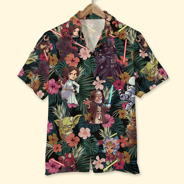litzzy S. W. Hawaiian Shirt - Summer Flower Pattern Hawaiian Shirt For Men, Woman, Litzzy Aloha Shirt Hawaiian Shirt   