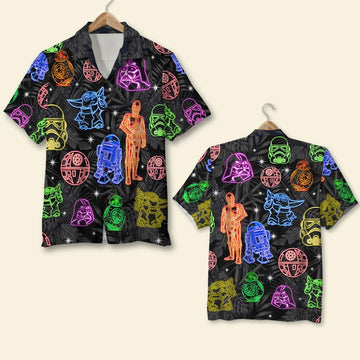 litzzy The Wars Characters in Neon Color, Hawaiian Shirt, Aloha Shirt, Gift for Fans Hawaiian Shirt For Men, Woman, Litzzy Aloha Shirt Hawaii Shirt   